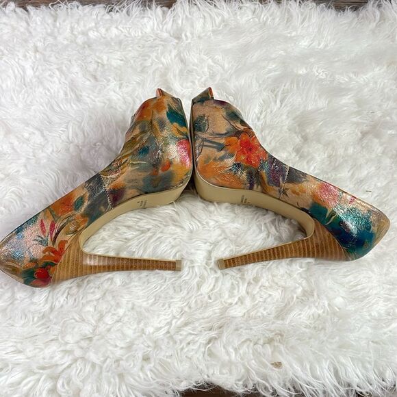 Diba Womens High Heel Stilettos Multi Color Floral Size 9M Floral Woodsy - Picture 14 of 17